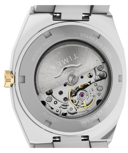 Timex Automatic E Line 38mm Stainless Steel Bracelet Watch