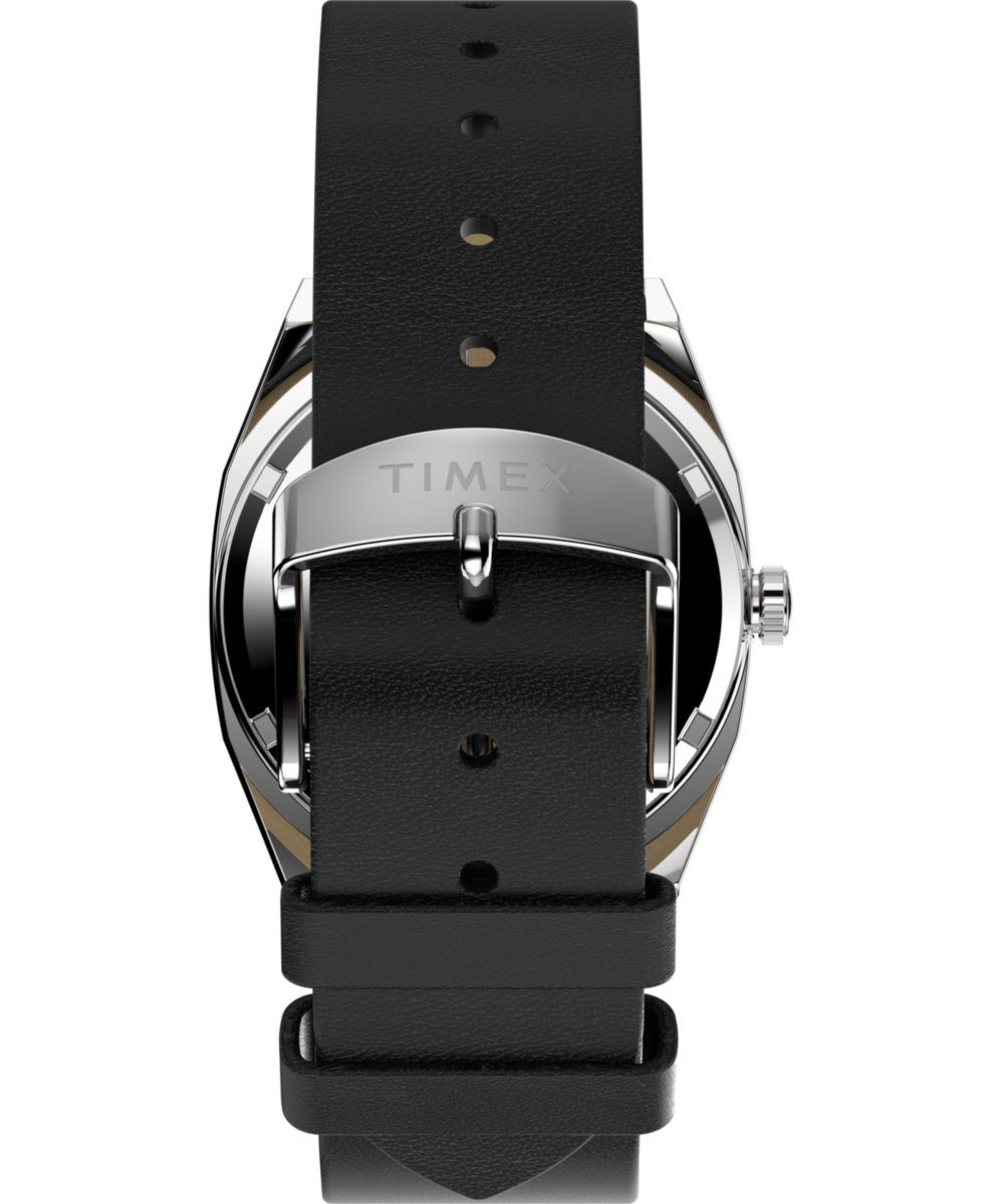 Timex Automatic 1983 E Line 34mm Leather Strap Watch
