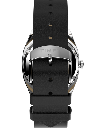 Timex Automatic 1983 E Line 34mm Leather Strap Watch