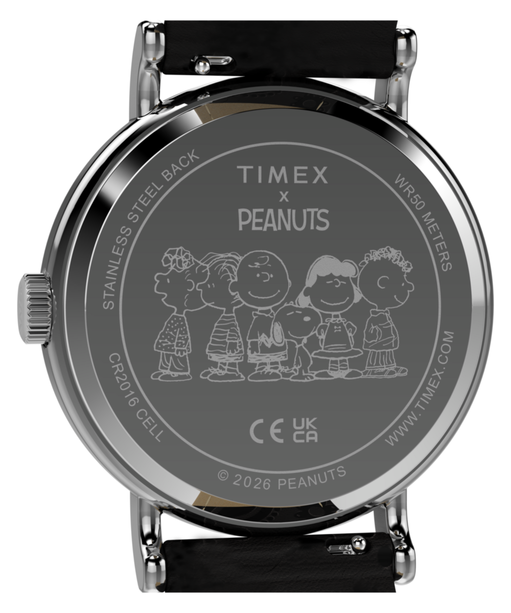 Peanuts x Timex Weekender Day of the Dead 40mm Leather Strap Watch