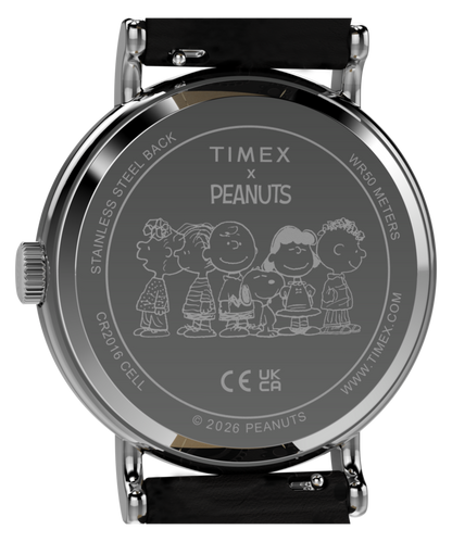 Peanuts x Timex Weekender Day of the Dead 40mm Leather Strap Watch