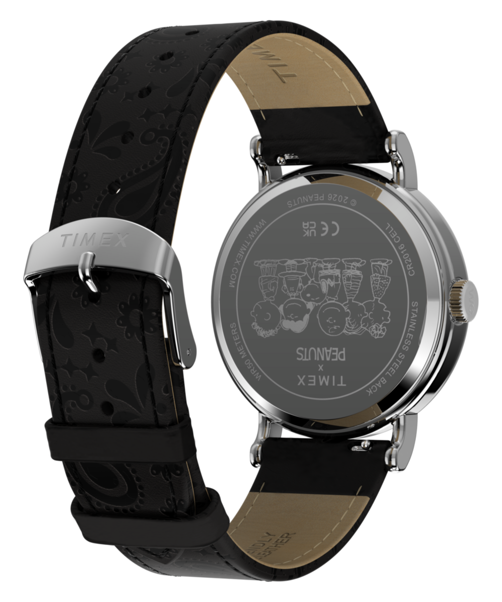 Peanuts x Timex Weekender Day of the Dead 40mm Leather Strap Watch