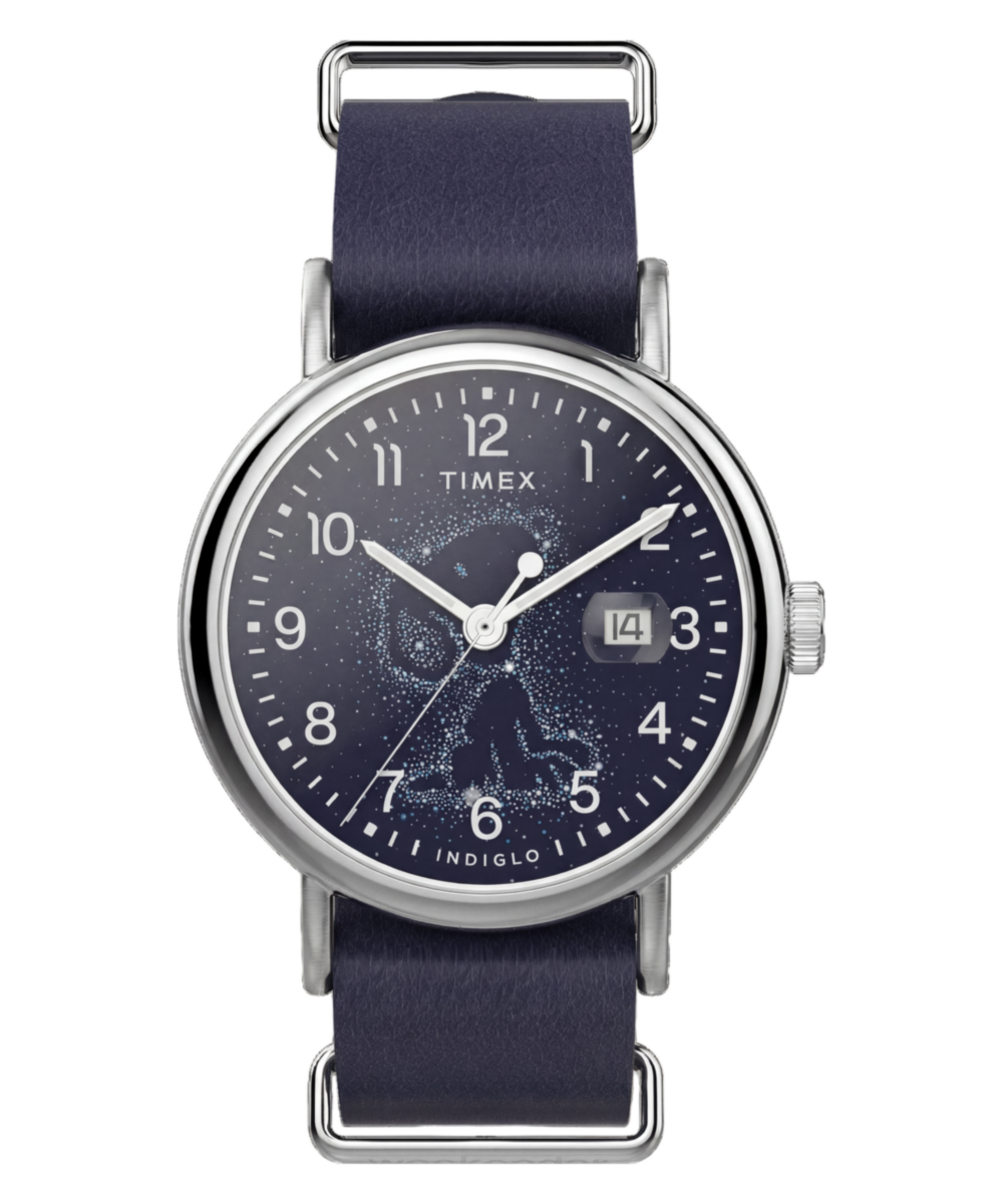 Peanuts x Timex Weekender Astronomy 40mm Leather Strap Watch