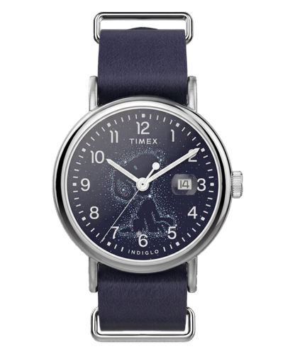 Peanuts x Timex Weekender Astronomy 40mm Leather Strap Watch