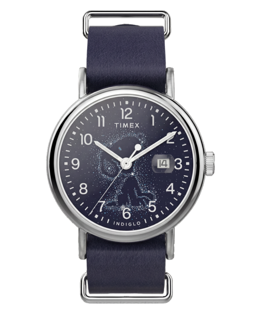 Peanuts x Timex Weekender Astronomy 40mm Leather Strap Watch