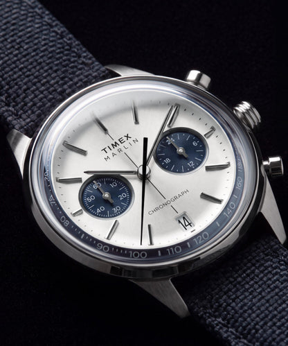 Marlin Jet Chronograph 40mm Fabric Strap Watch