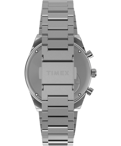 Q Timex Falcon Eye Chronograph 40mm Stainless Steel Bracelet Watch