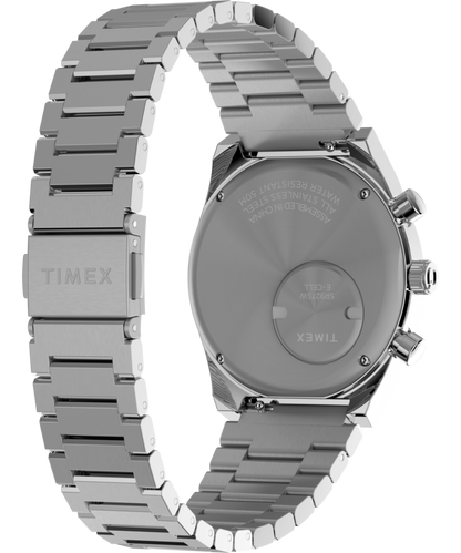 Q Timex Falcon Eye Chronograph 40mm Stainless Steel Bracelet Watch