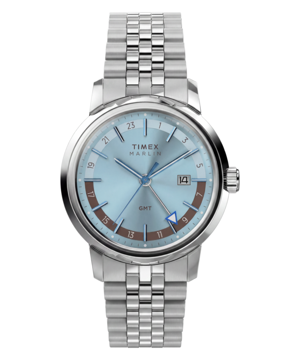 Marlin Quartz GMT 40mm Stainless Steel Bracelet Watch