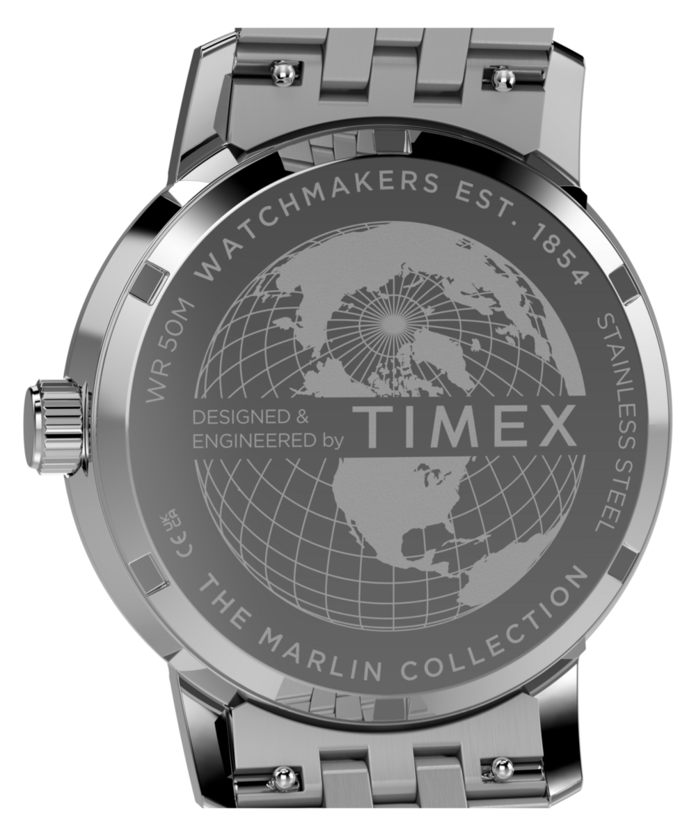 Marlin Quartz GMT 40mm Stainless Steel Bracelet Watch