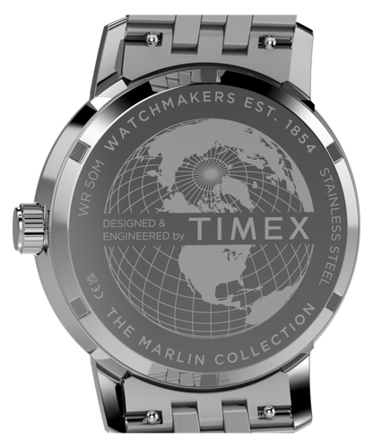 Marlin Quartz GMT 40mm Stainless Steel Bracelet Watch
