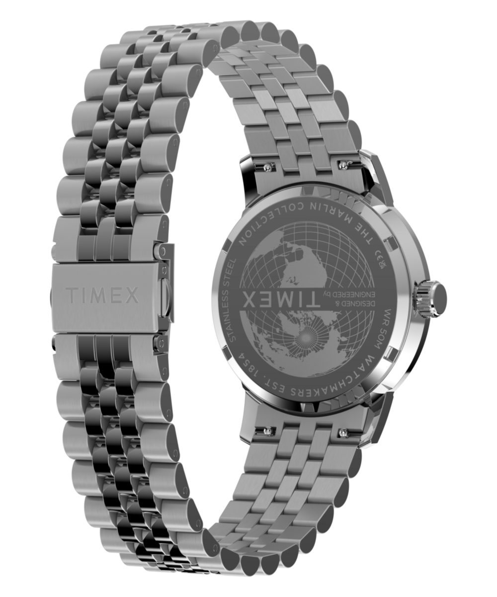 Marlin Quartz GMT 40mm Stainless Steel Bracelet Watch