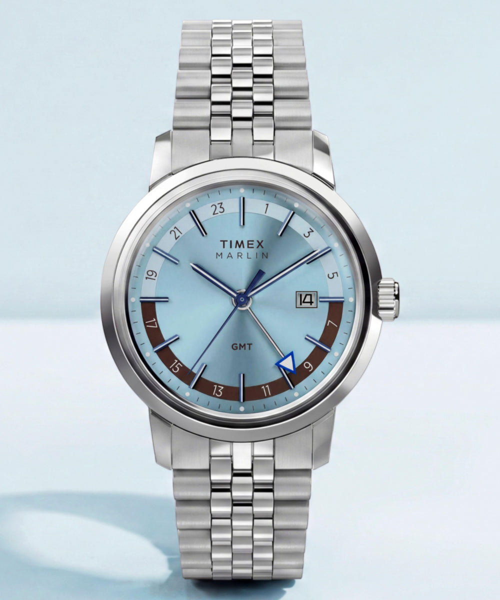 Marlin Quartz GMT 40mm Stainless Steel Bracelet Watch