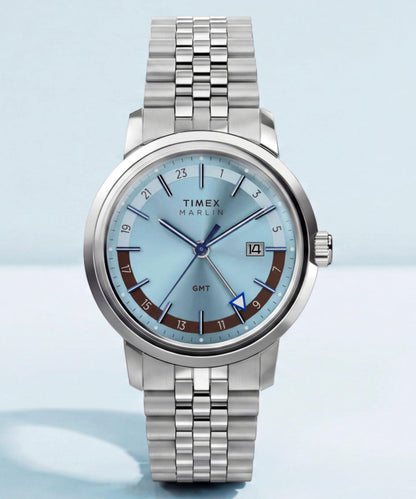 Marlin Quartz GMT 40mm Stainless Steel Bracelet Watch