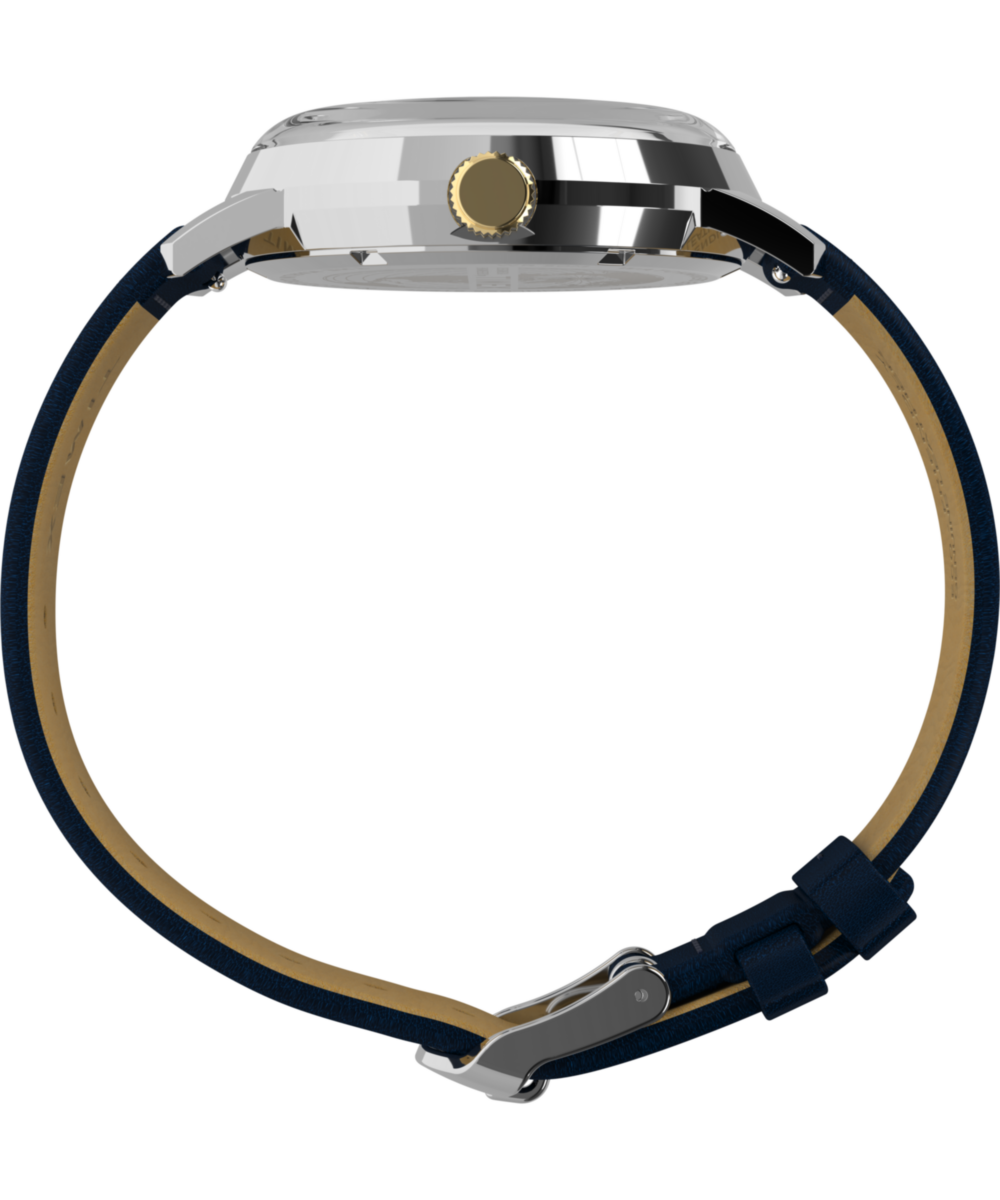 Marlin Quartz GMT 40mm Leather Strap Watch