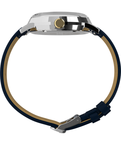 Marlin Quartz GMT 40mm Leather Strap Watch