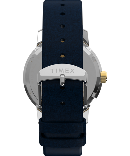 Marlin Quartz GMT 40mm Leather Strap Watch