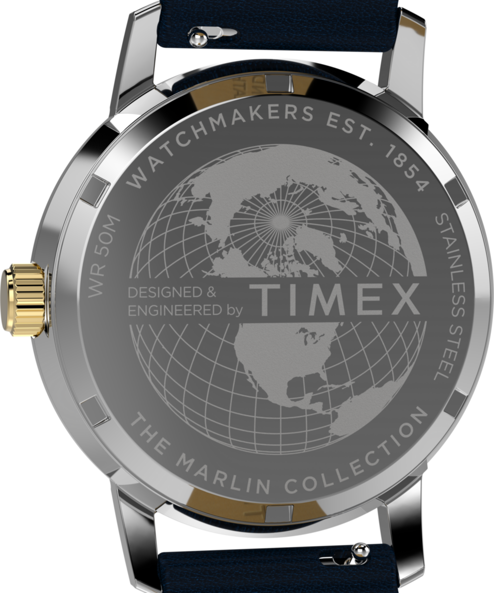 Marlin Quartz GMT 40mm Leather Strap Watch