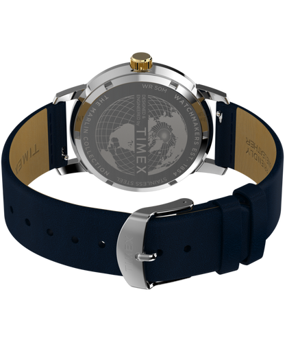 Marlin Quartz GMT 40mm Leather Strap Watch