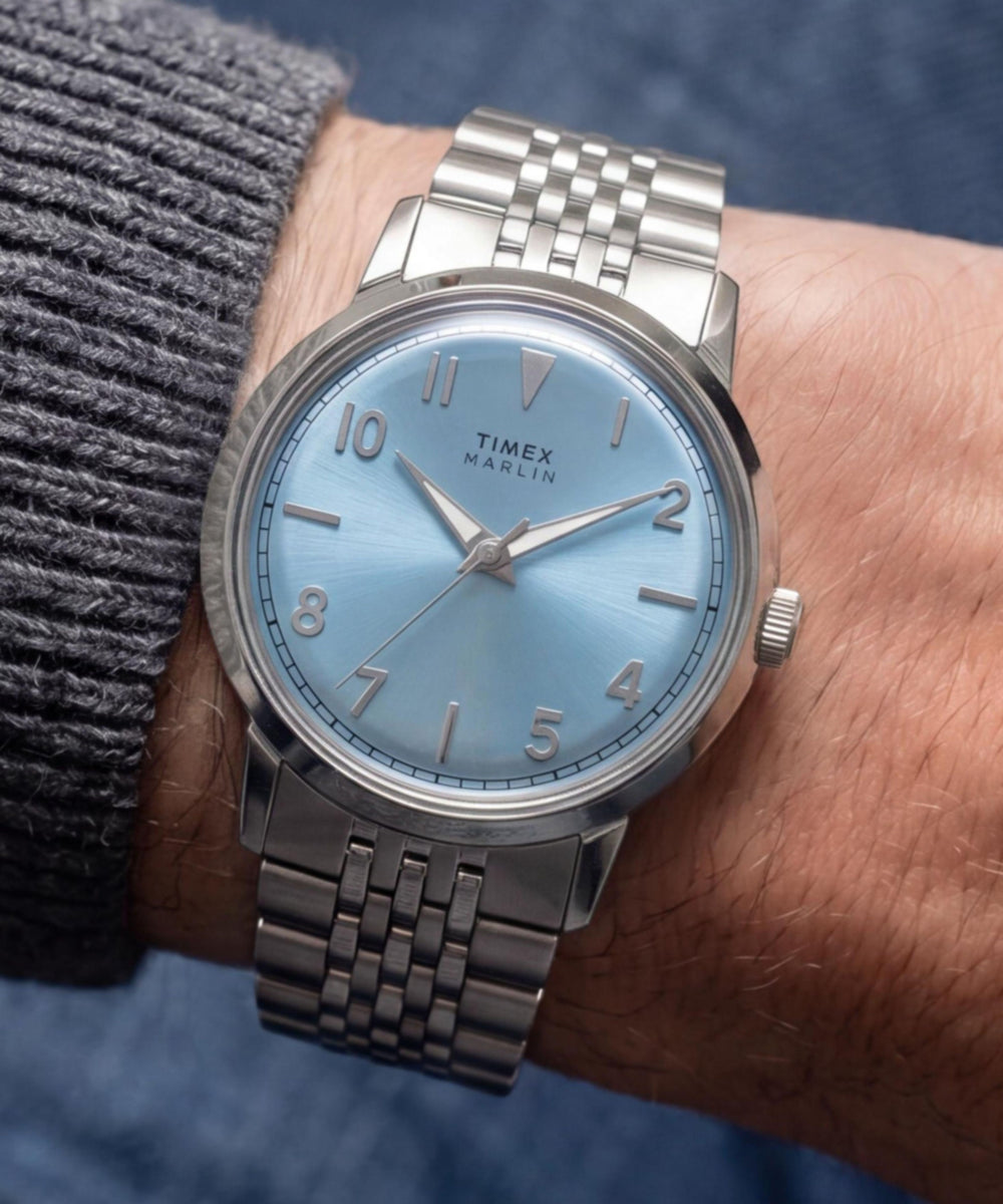 Marlin Quartz 34mm Stainless Steel Bracelet Watch