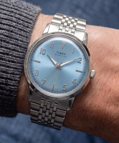 Marlin Quartz 34mm Stainless Steel Bracelet Watch