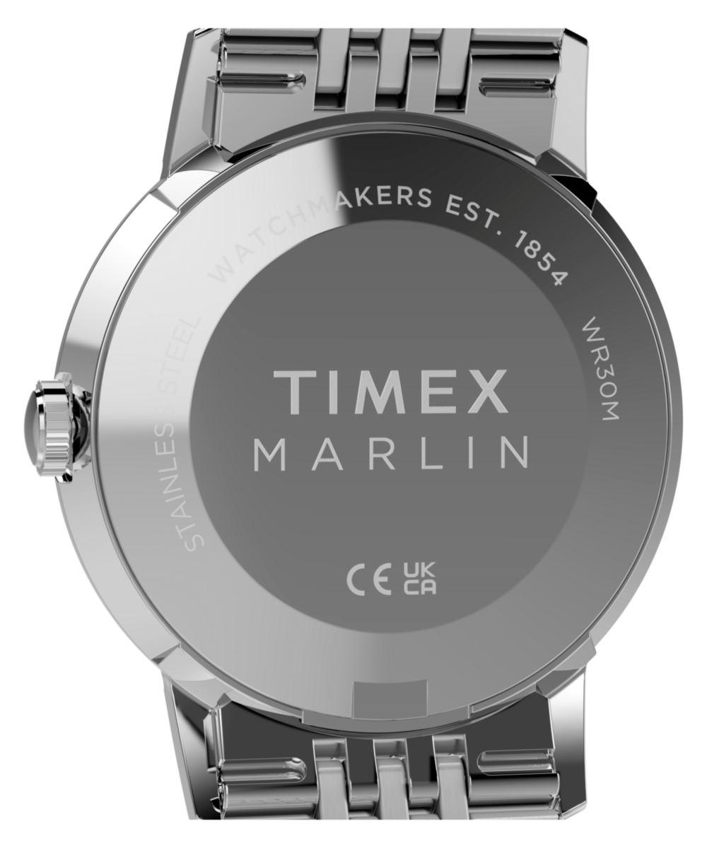 Marlin Quartz 34mm Stainless Steel Bracelet Watch