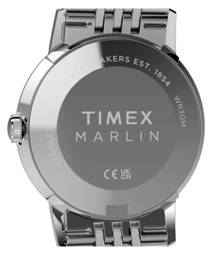 Marlin Quartz 34mm Stainless Steel Bracelet Watch