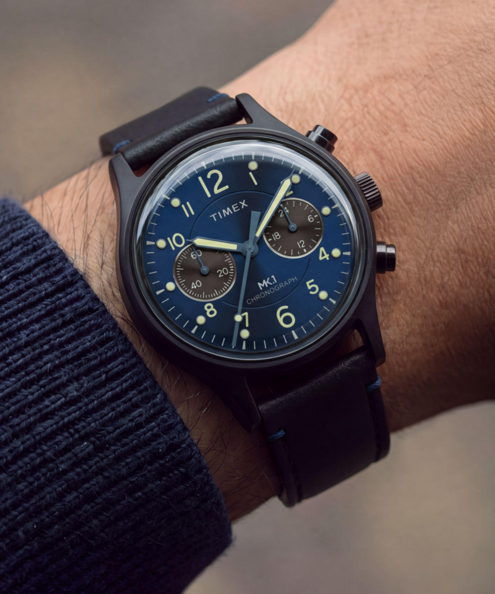 MK1 Chronograph 40mm Leather Strap Watch