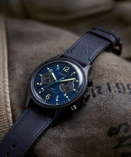 MK1 Chronograph 40mm Leather Strap Watch
