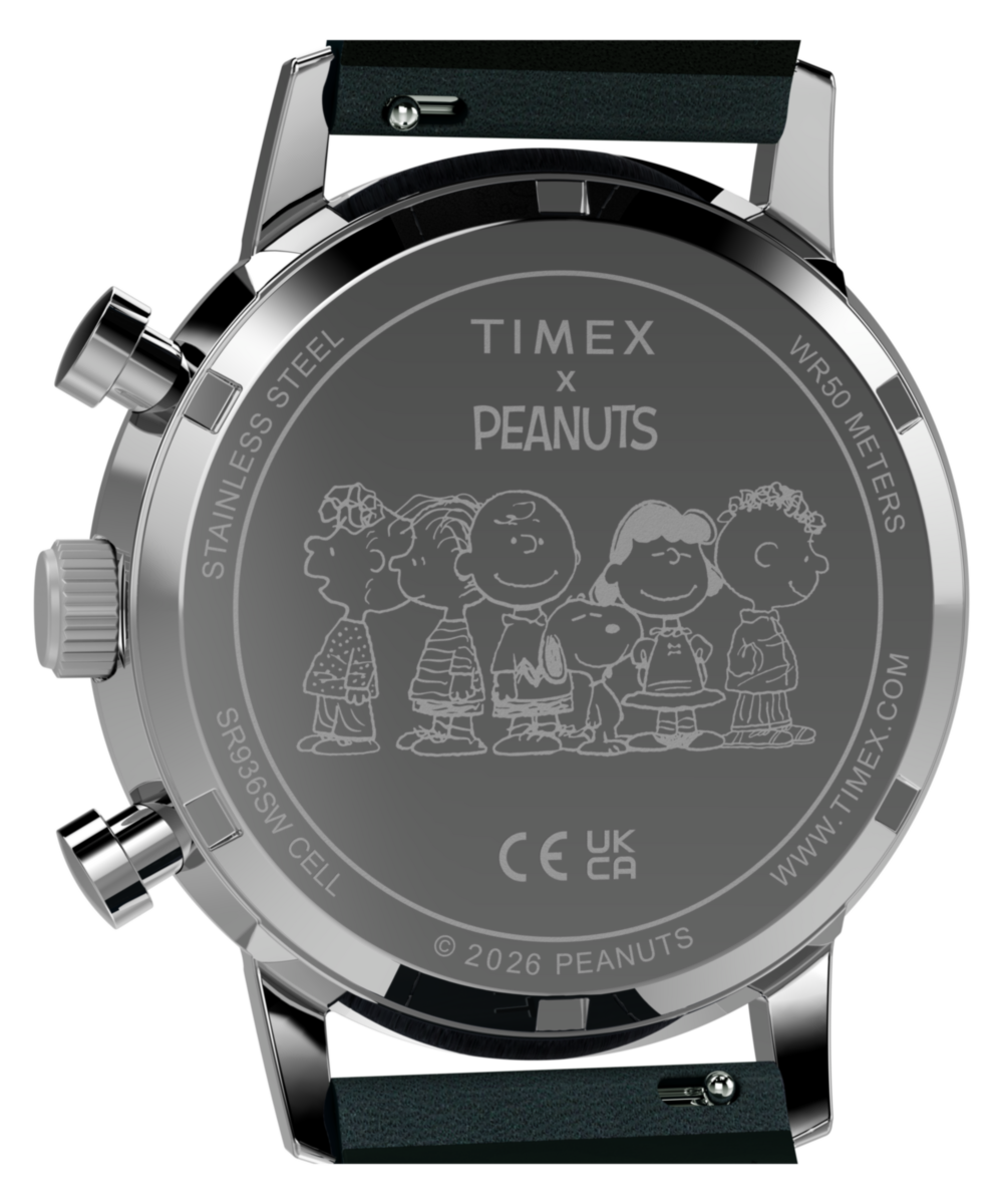 Peanuts x Timex Marlin Chronograph 40mm Leather Strap Watch