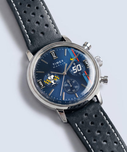 Peanuts x Timex Marlin Chronograph 40mm Leather Strap Watch