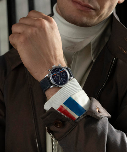 Marlin Chronograph Tachymeter 40mm Leather Strap Watch