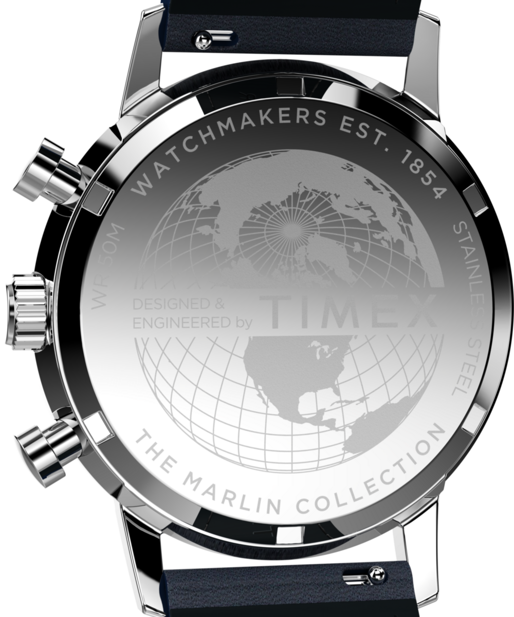 Marlin Chronograph Tachymeter 40mm Leather Strap Watch