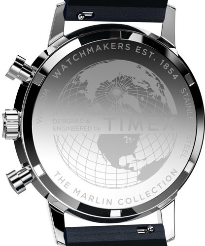 Marlin Chronograph Tachymeter 40mm Leather Strap Watch