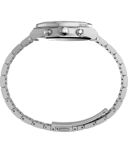 Q Timex Continental Chronograph 36mm Stainless Steel Bracelet Watch