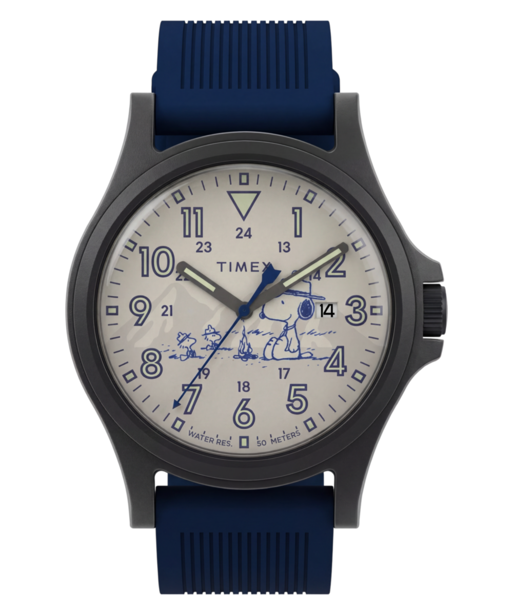 Peanuts x Timex Expedition Acadia 40mm Silicone Strap Watch