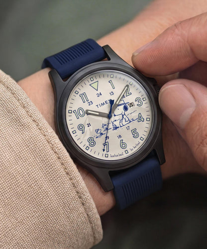 Peanuts x Timex Expedition Acadia 40mm Silicone Strap Watch