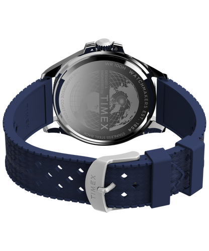 Harborside Coast 44mm Synthetic Rubber Strap Watch