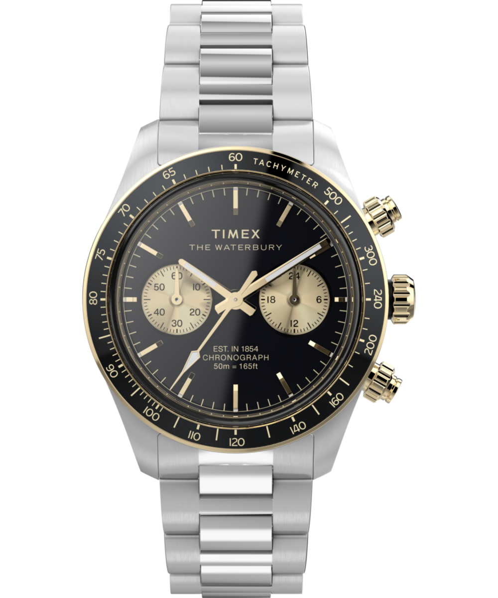 Waterbury Heritage Chronograph 39mm Stainless Steel Bracelet Watch