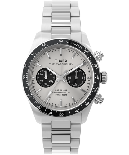 Waterbury Heritage Chronograph 39mm Stainless Steel Bracelet Watch
