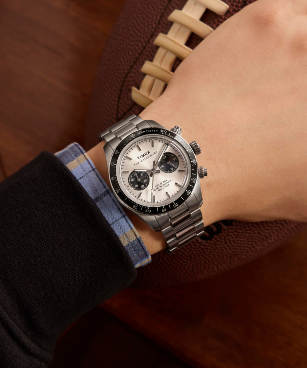 Waterbury Heritage Chronograph 39mm Stainless Steel Bracelet Watch