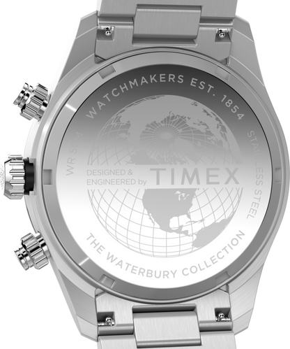 Waterbury Heritage Chronograph 39mm Stainless Steel Bracelet Watch