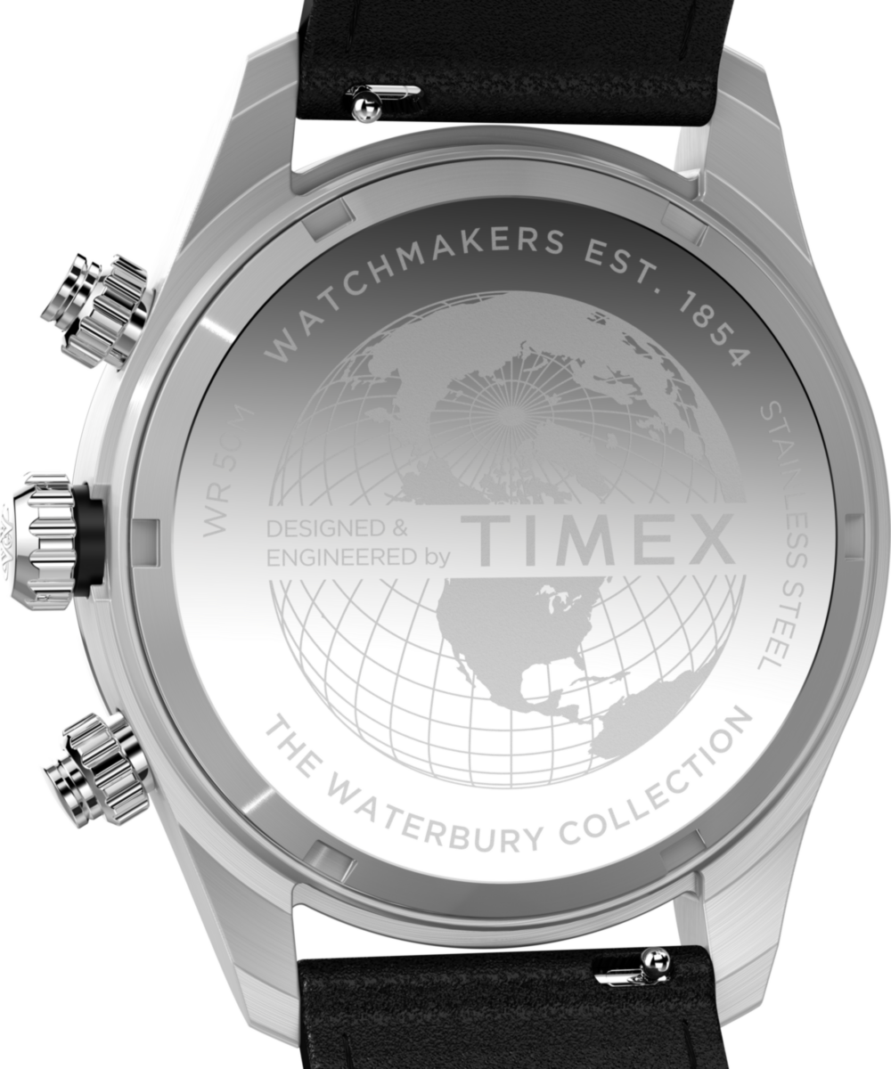 Waterbury Heritage Chronograph 39mm Leather Strap Watch