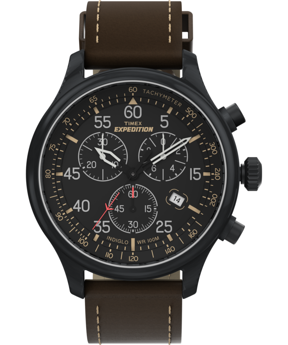 Expedition Field Leather Chronograph Watch | Timex