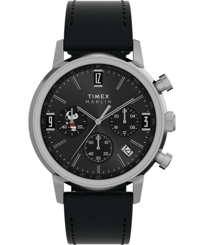 Peanuts x Timex Marlin Chronograph Joe Cool 40mm Leather Strap Watch