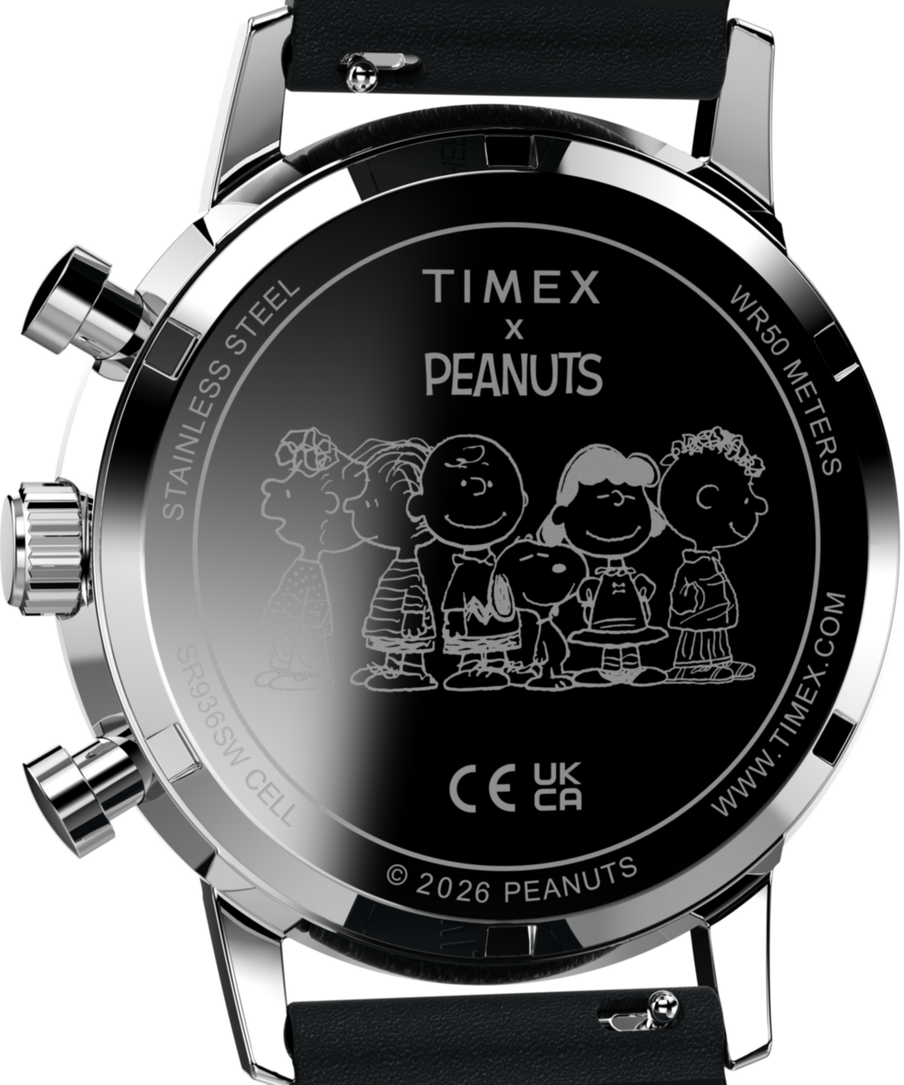 Peanuts x Timex Marlin Chronograph Joe Cool 40mm Leather Strap Watch