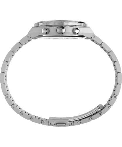 Q Timex Continental Chronograph 36mm Stainless Steel Bracelet Watch