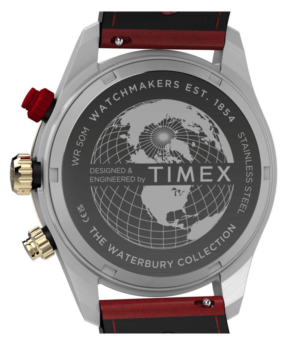Waterbury Heritage Chronograph 39mm Leather Strap Watch