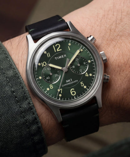 MK1 Chronograph 40mm Leather Strap Watch