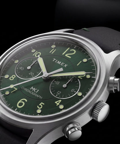 MK1 Chronograph 40mm Leather Strap Watch